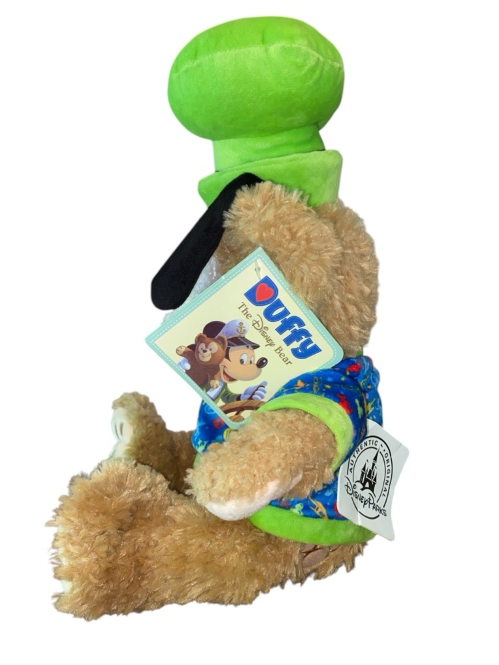 NWT Disney World Parks Duffy Bear Goofy Hat Plush Disneyland Mickey Stuffy New - Picture 4 of 6